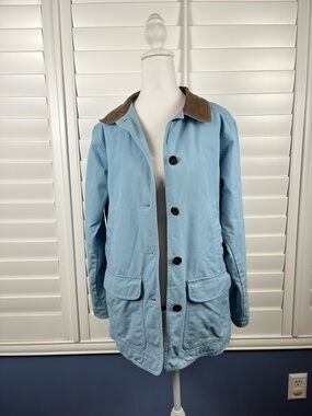 Vintage L.L Bean Baby blue barn jacket Size S utility granola girl